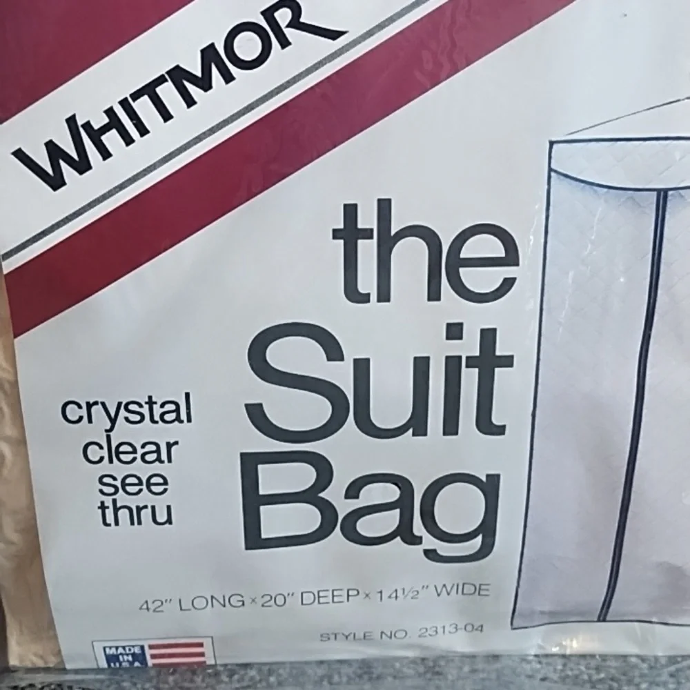 NWT Vintage Whitmor The Suit Bag